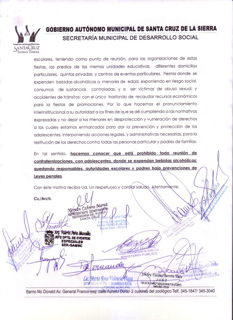 pronunciamiento sobre las confrat (2)